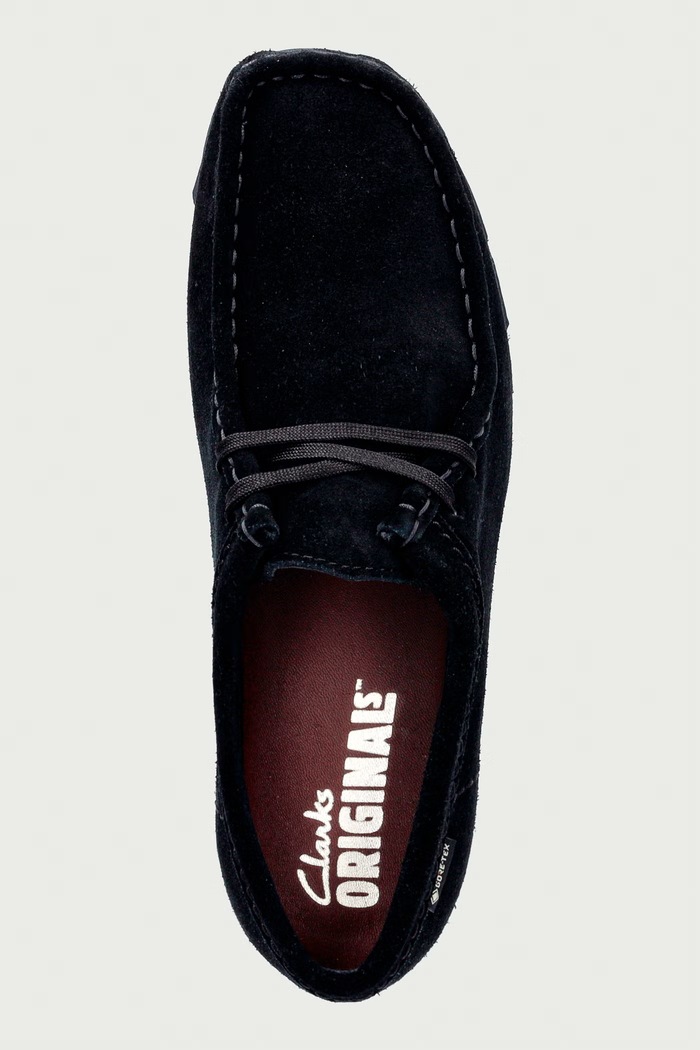 Wallabee mokasyny damskie zamszowe Clarks Originals 261792584 czarny