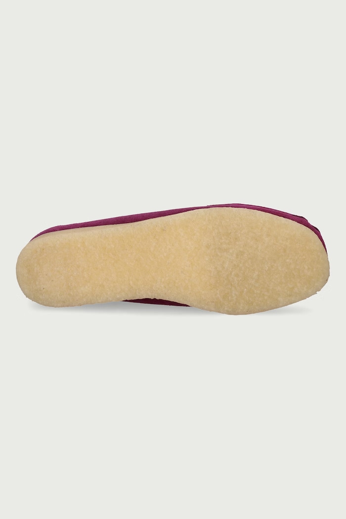 Wallabee moccasins on a platform Women's suede Clarks Originals pink 263280754