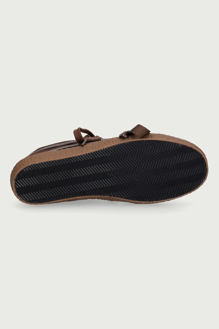 Sneakersy damskie skórzane Twinset brązowy 262TGT020.00203