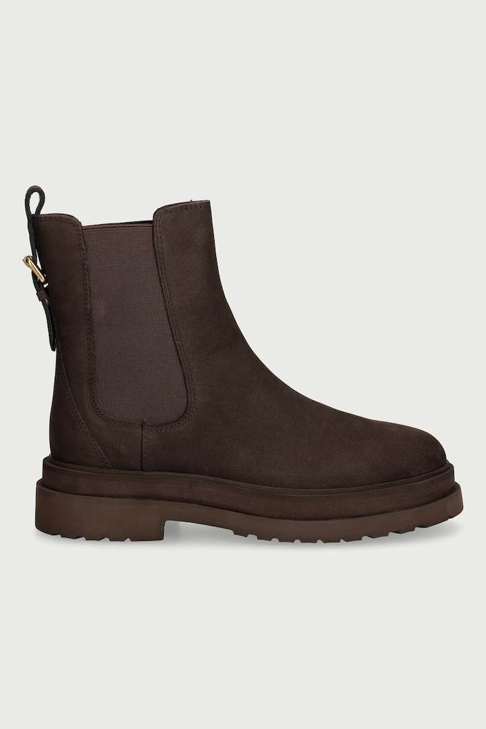 Twinset Čizme za žene od brušene kože 262TGT098.00203 smeđa AW26