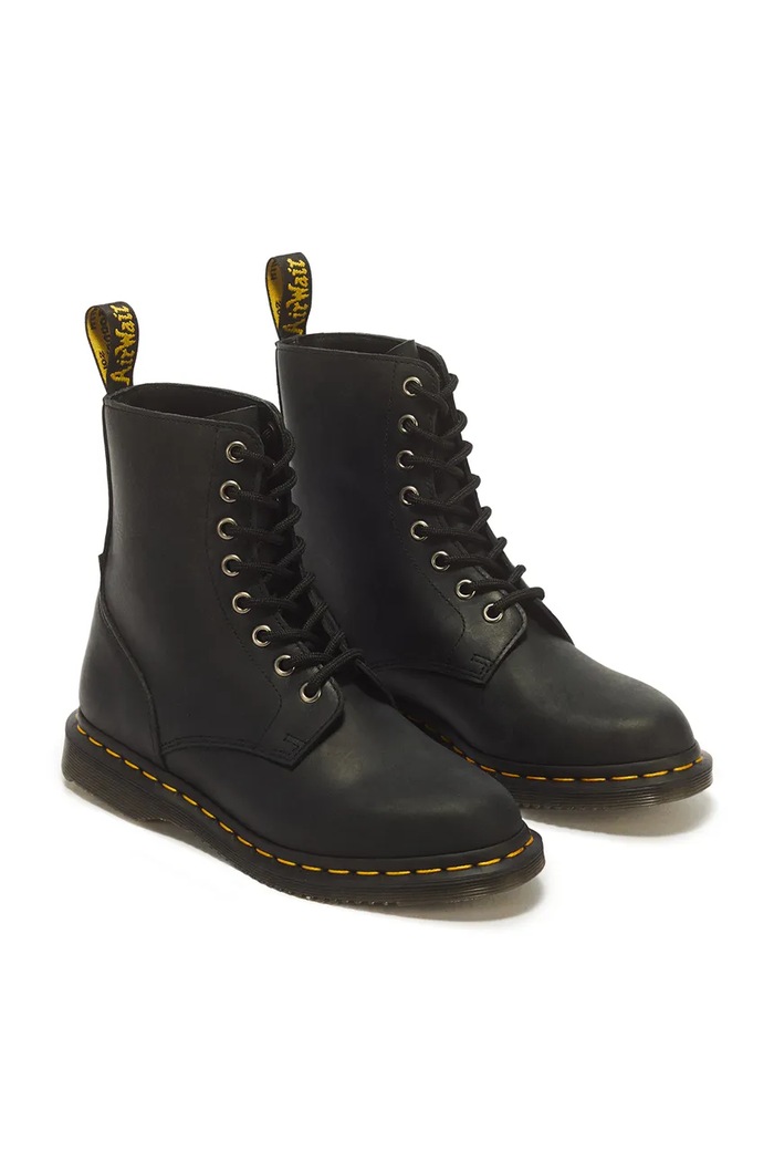 Dr. Martens Botki damskie skórzane Daphny 8i DM43654001 czarny AW26