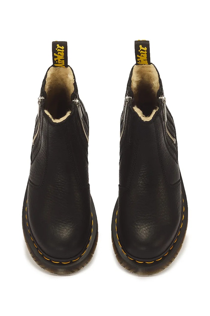 Botki damskie skórzane 2976 Alyson w Zips Dr. Martens DM43609001 czarny