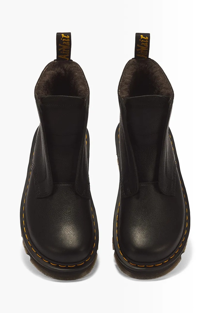Botki damskie skórzane ZebZag Laceless WL Dr. Martens DM43579001 czarny