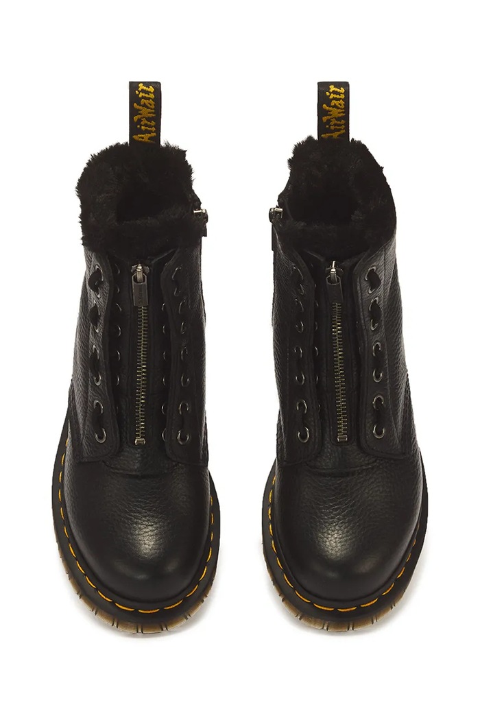 Botki damskie skórzane 1460 Zip WL Dr. Martens DM43563001 czarny