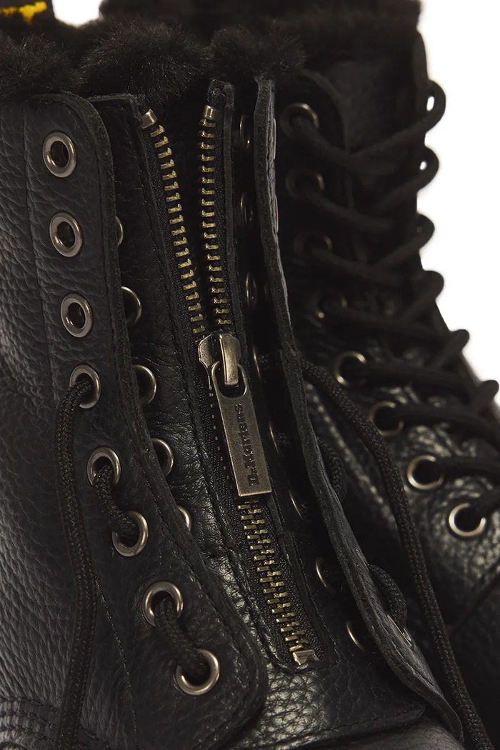 Botki damskie skórzane 1460 Zip WL Dr. Martens czarny DM43563001