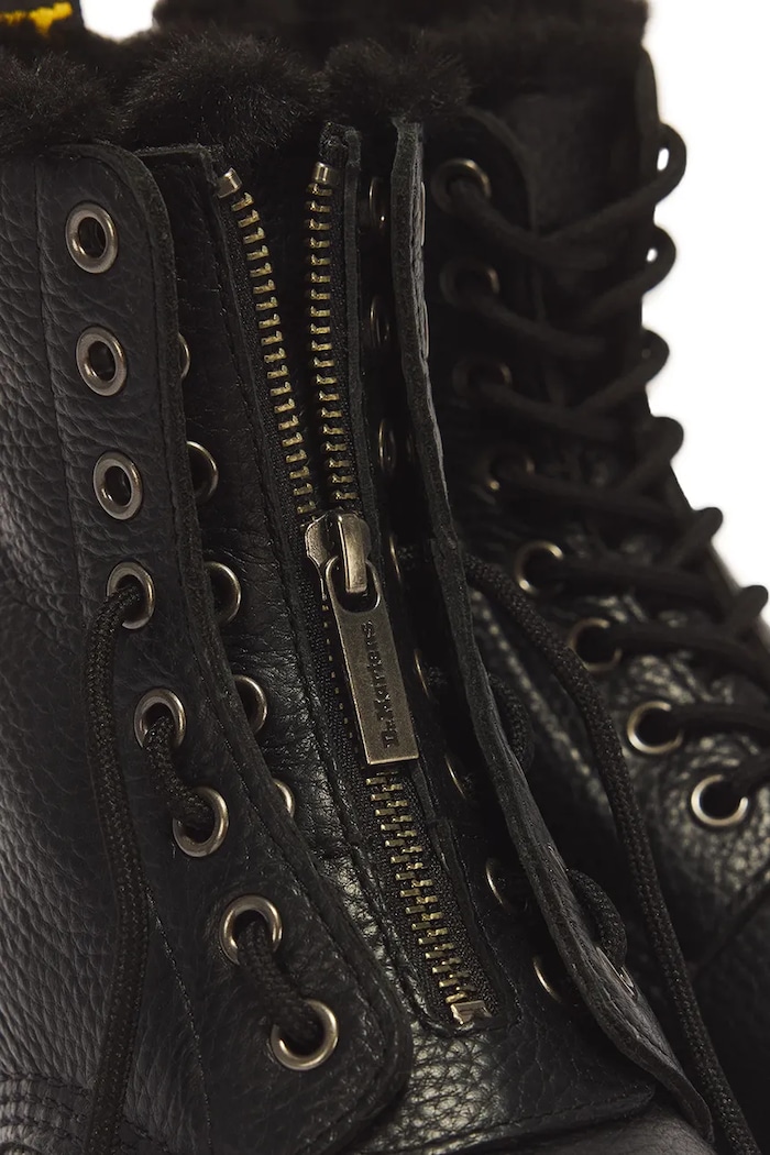 Botki damskie skórzane 1460 Zip WL Dr. Martens czarny DM43563001