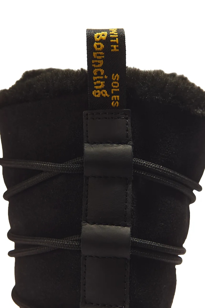 Kozaki damskie skórzane DMXL 6 Tie Fur Dr. Martens DM43359001 czarny