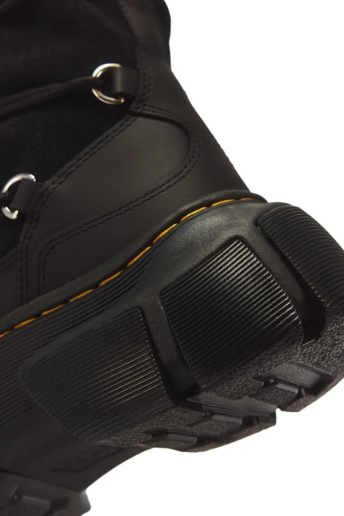 Kozaki damskie skórzane DMXL 6 Tie Fur Dr. Martens czarny DM43359001