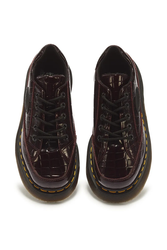 Poltopánky dámske kožené Buzz 5i Dr. Martens DM43324600 burgundské