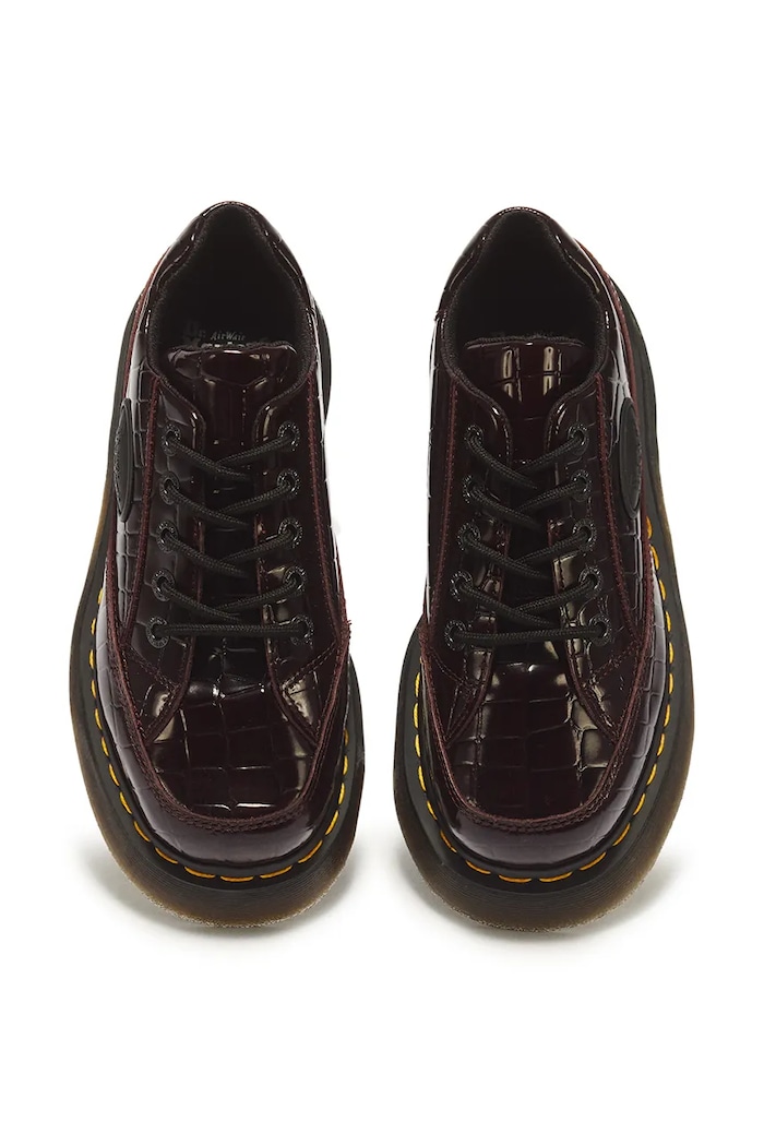 Poltopánky dámske kožené Buzz 5i Dr. Martens DM43324600 burgundské