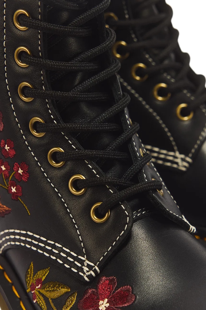 Botki damskie skórzane 1460 Pascal Floral Dr. Martens czarny DM43273001