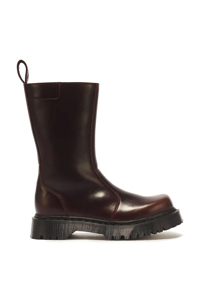 Dr. Martens Rejena Mid botki damskie skórzane brązowy DM43158200