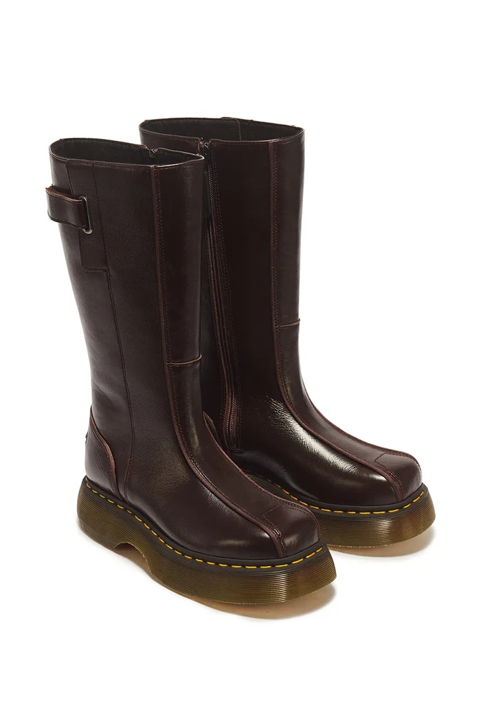 Dr. Martens Cizme pentru femei din piele Buzz Hi DM43156200 maro AW26