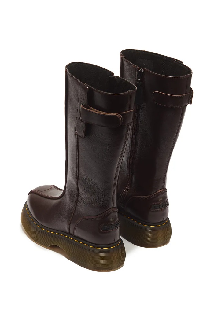 Încălțăminte Dr. Martens Cizme pentru femei din piele Buzz Hi DM43156200 maro