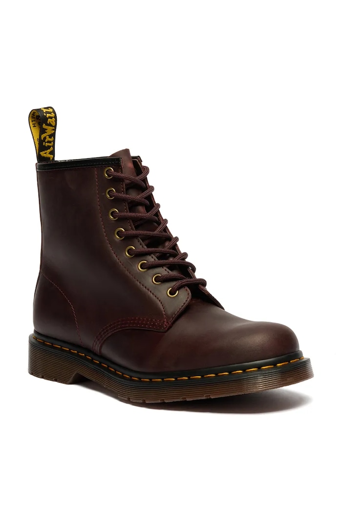 Dr. Martens Bocanci pentru femei din piele 1460 DM11822609 maro AW26