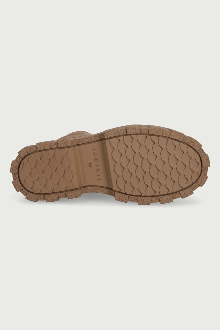Botki damskie zamszowe Matilda Wool Inuikii brązowy 1002.020.0041.250