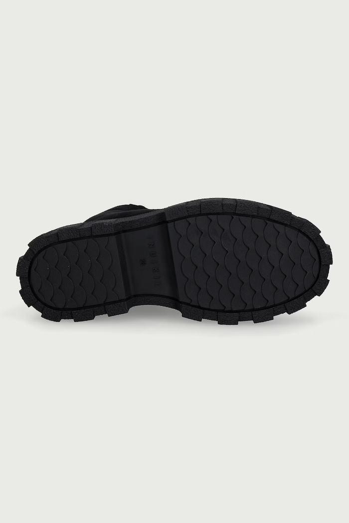Buty na platformie damskie zamszowe Matilda Wool Inuikii czarny 1002.020.0041.000