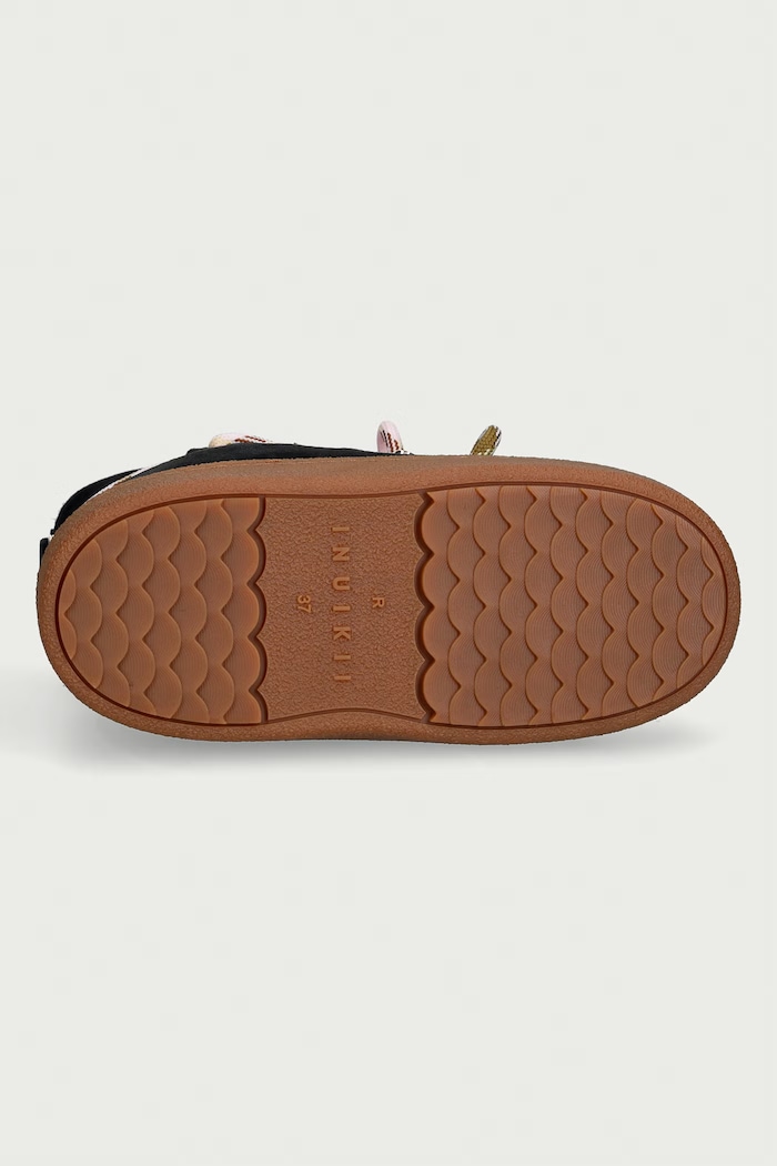 Quilted Suede śniegowce damskie zamszowe Inuikii czarny 1002.003.0231.000
