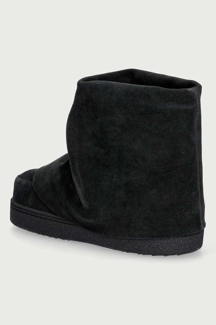 Obuwie Inuikii Drape Low śniegowce damskie zamszowe 1002.001.0031.000 czarny