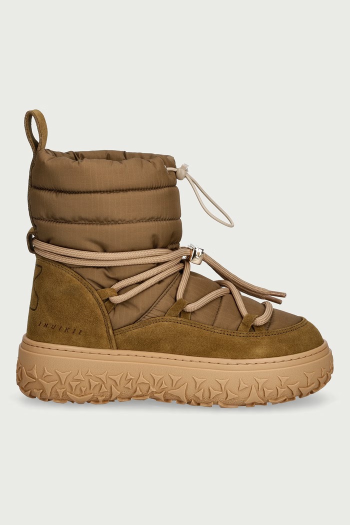 Inuikii Technical Suede śniegowce damskie 1001.010.0071.357 zielony AW26