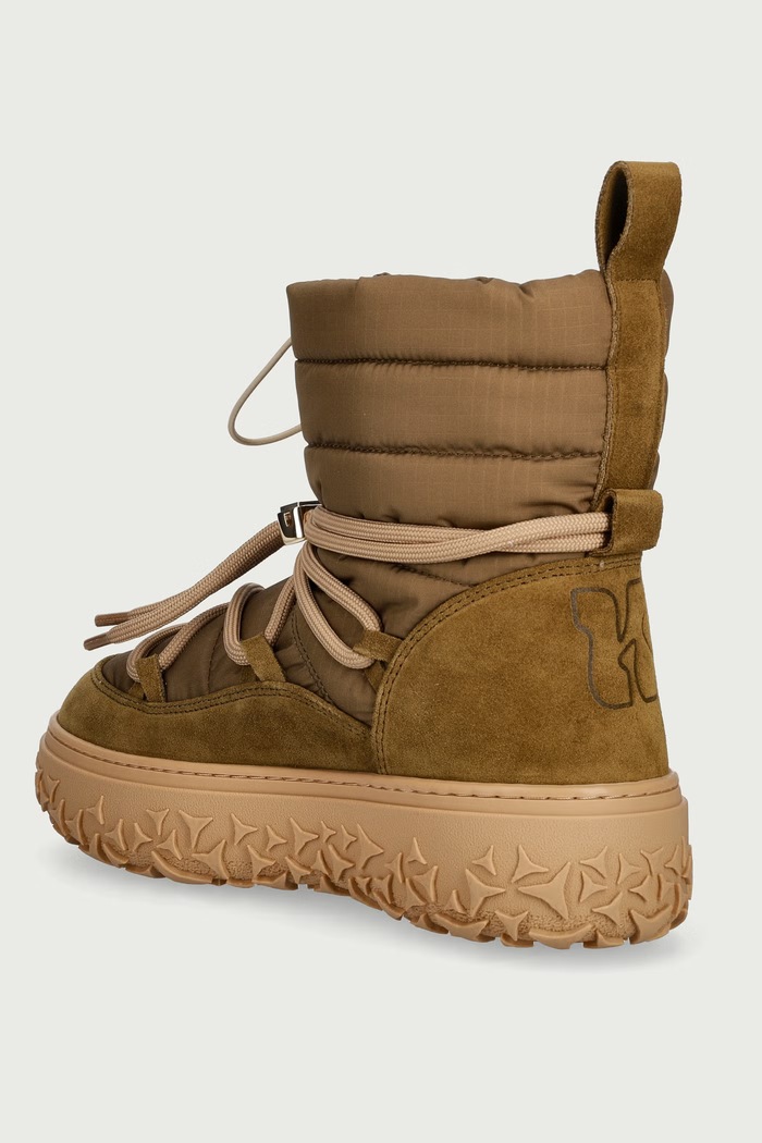 Obuwie Inuikii Technical Suede śniegowce damskie 1001.010.0071.357 zielony