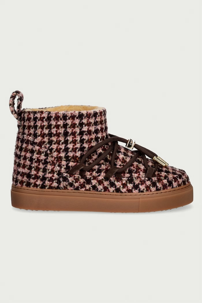 Inuikii Plaid Low śniegowce damskie 1001.001.0681.601 brązowy AW26
