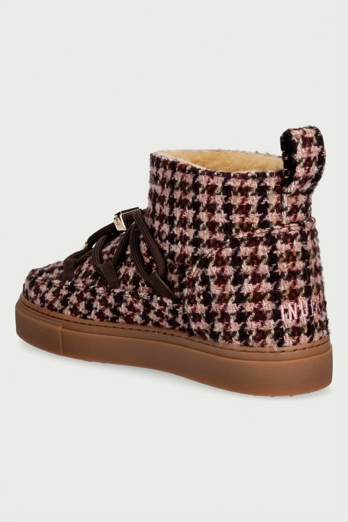 Obuwie Inuikii Plaid Low śniegowce damskie 1001.001.0681.601 brązowy