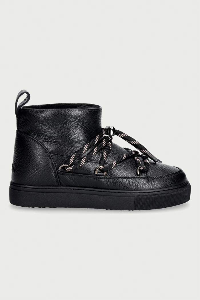 Inuikii Full Leather Gloss śniegowce damskie skórzane 1001.001.0371.000 czarny AW26