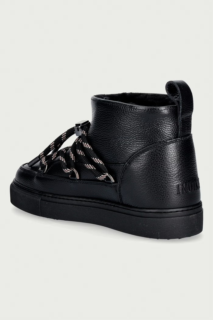 Obuwie Inuikii Full Leather Gloss śniegowce damskie skórzane 1001.001.0371.000 czarny