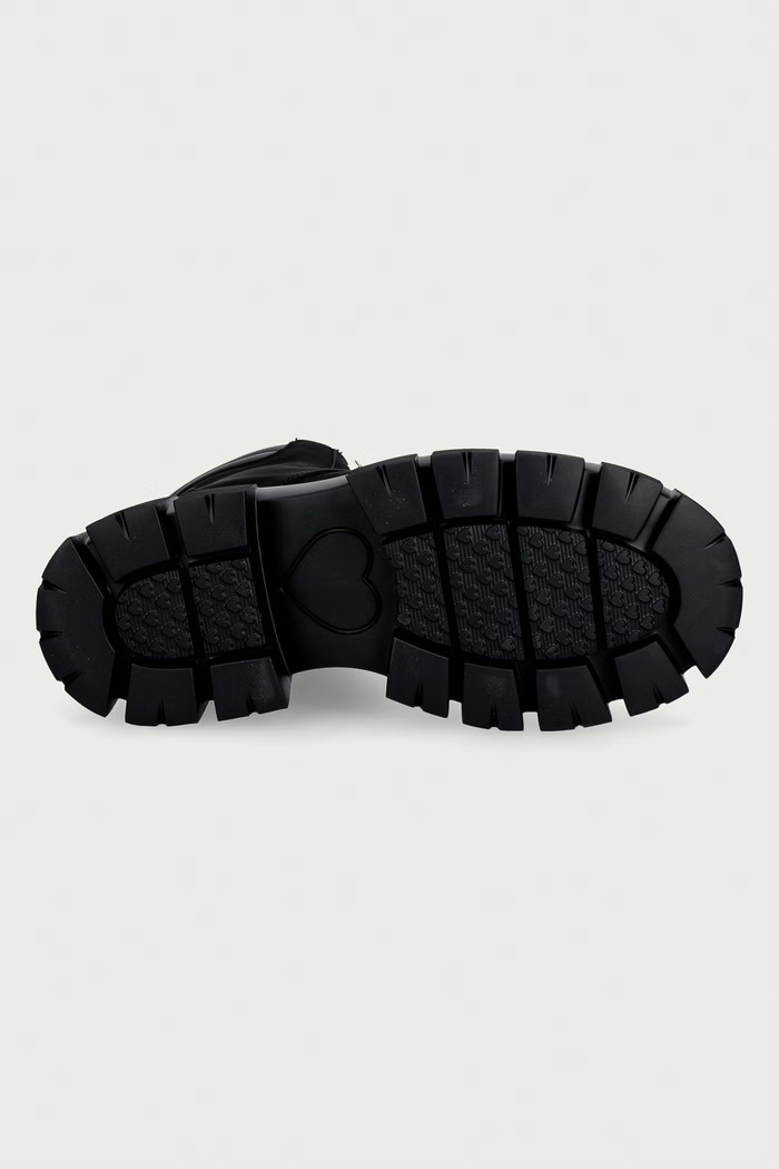 Workery nubukowe Love Moschino czarny JA24205G0PIP0000
