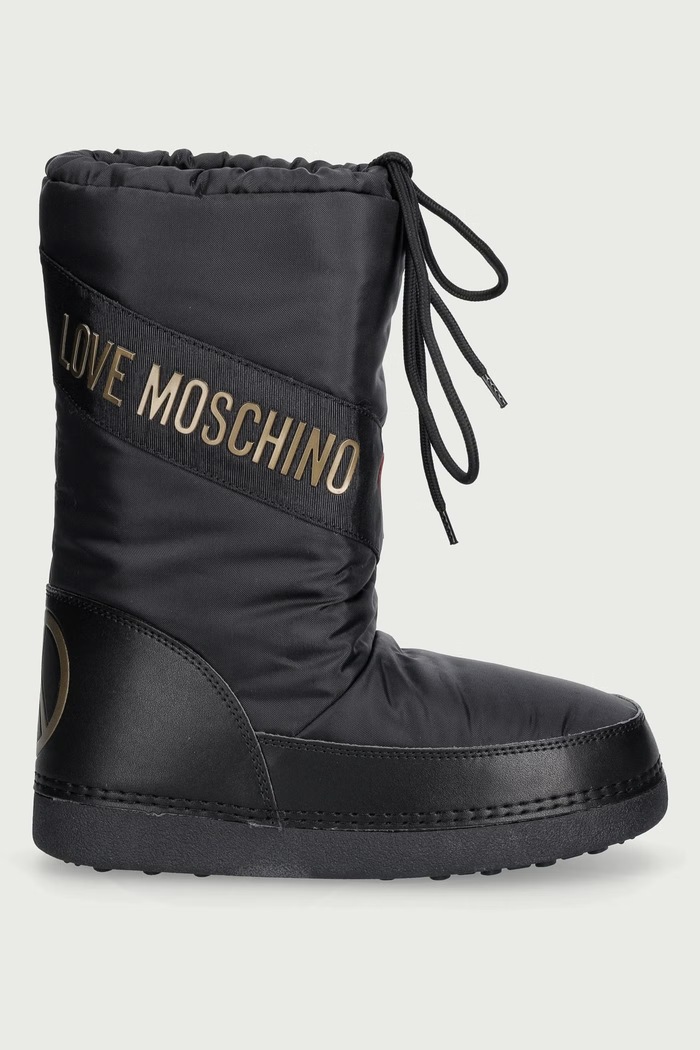 Love Moschino Śniegowce damskie JA24032G0PISY000 czarny AW26