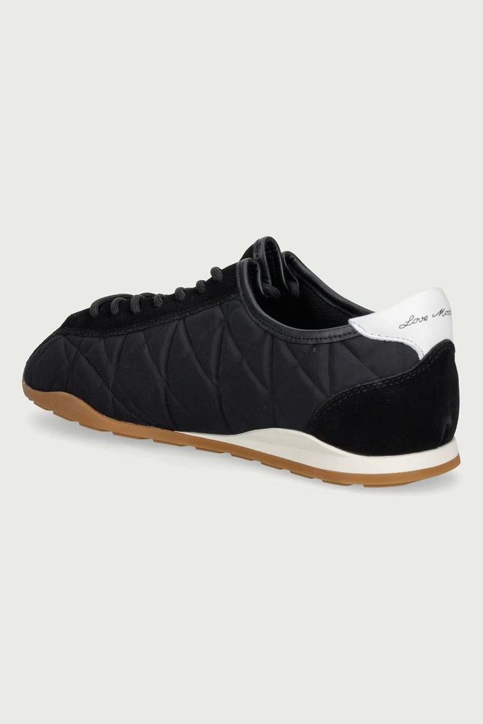 Obuwie Love Moschino Sneakersy damskie z miękkiego materiału JA15622G0PINP00A czarny