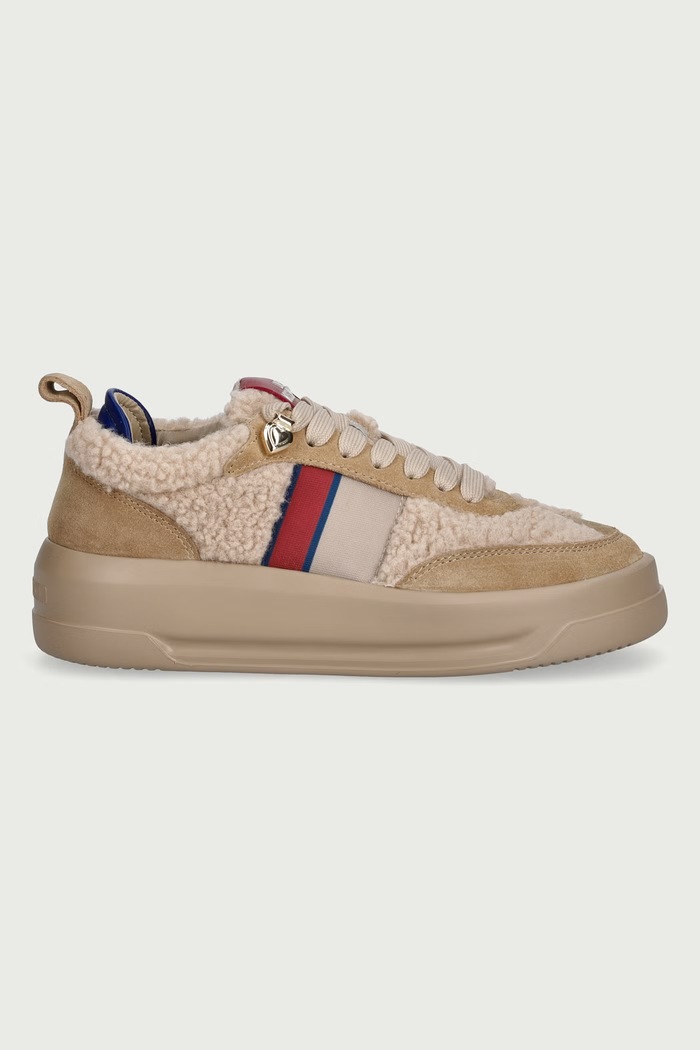 Love Moschino Sneakersy damskie JA15495G0PJU310A beżowy AW26