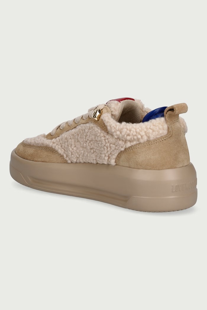 Obuwie Love Moschino Sneakersy damskie JA15495G0PJU310A beżowy