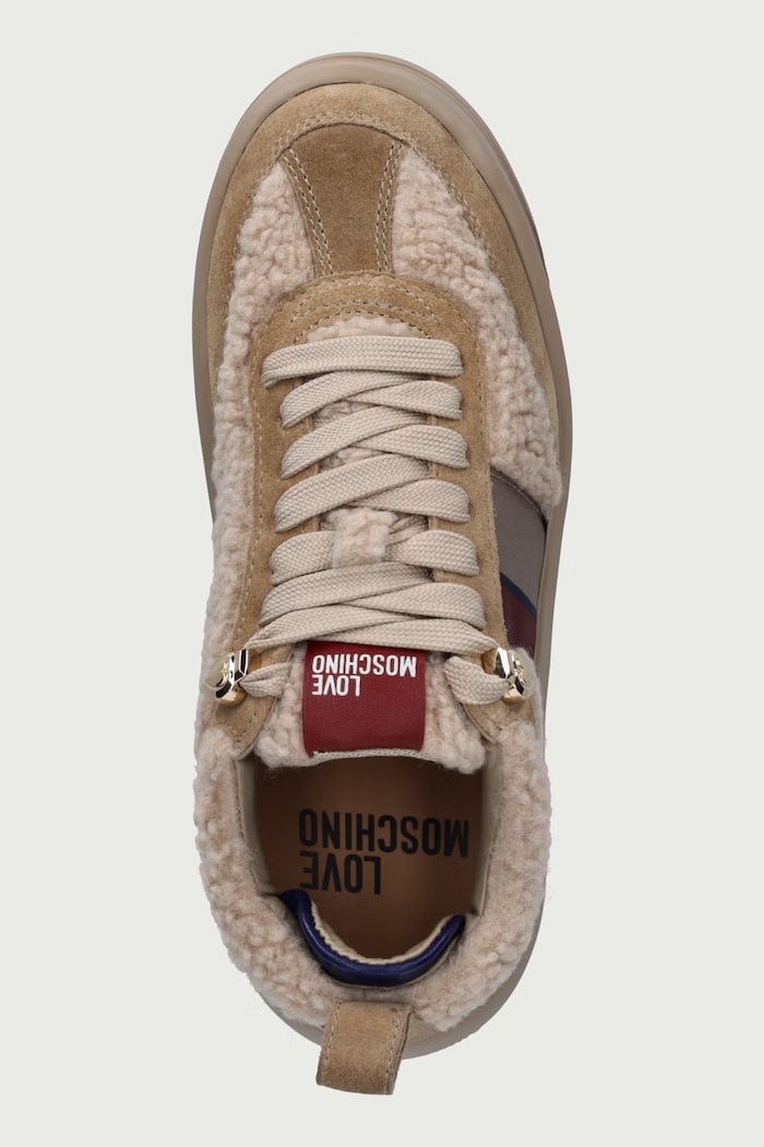 Sneakersy damskie Love Moschino JA15495G0PJU310A beżowy