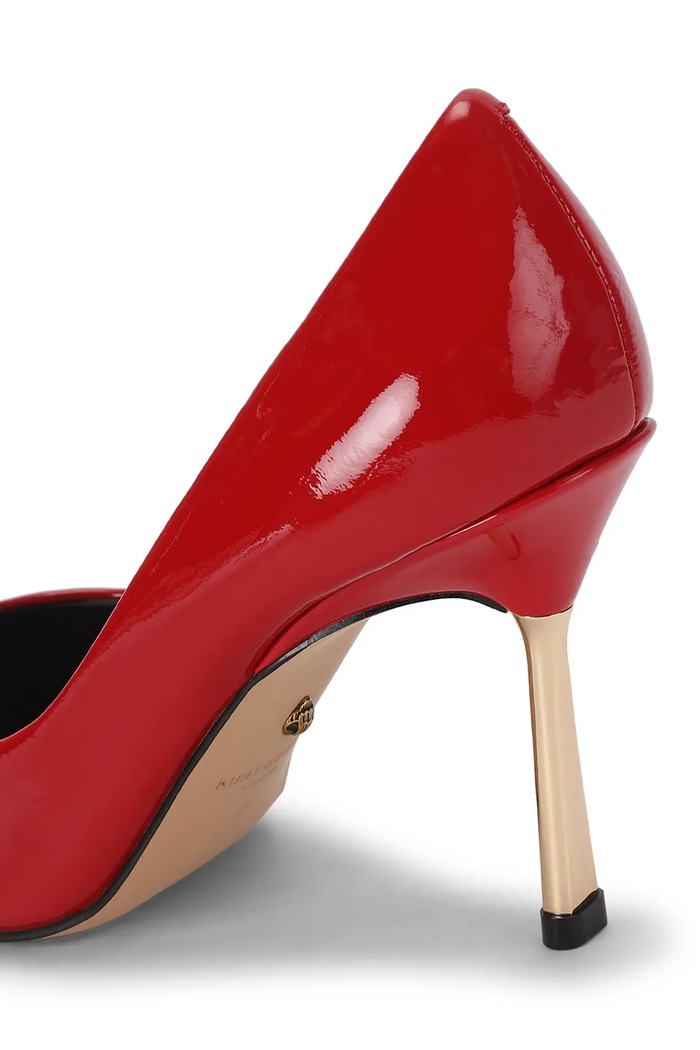 Obuwie Kurt Geiger London Szpilki skórzane Bank Court 6149950309 czerwony