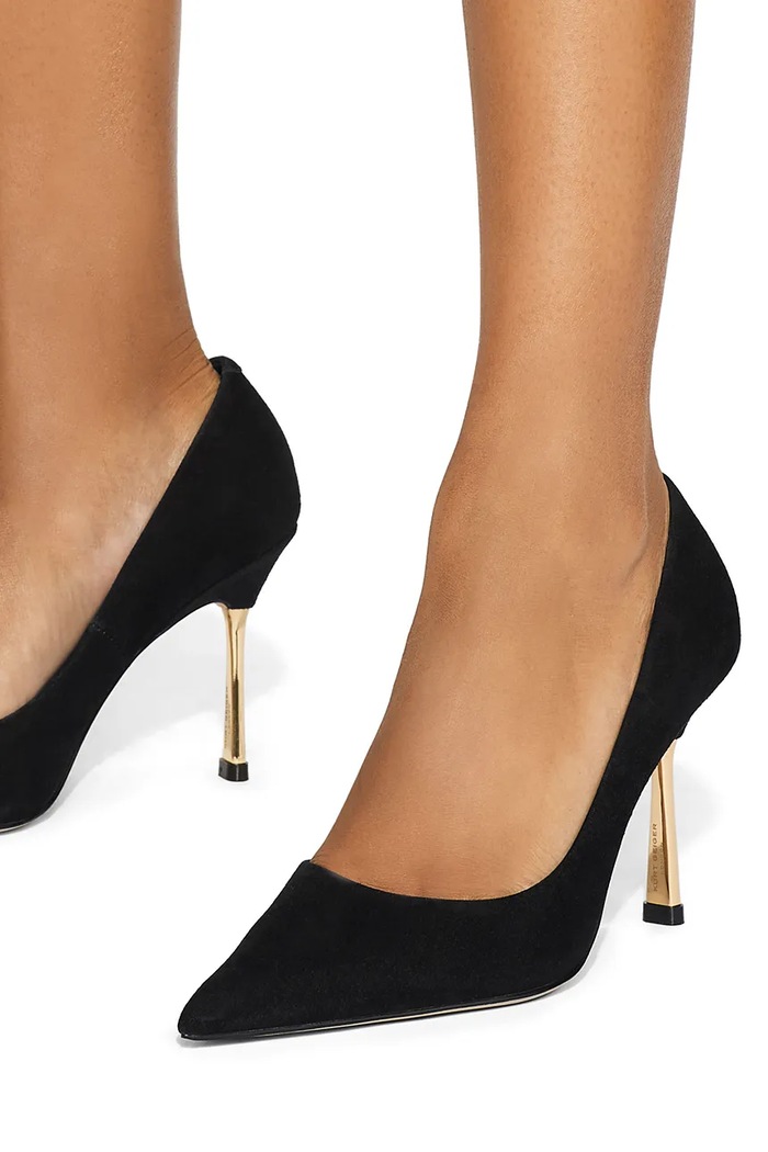 Kurt Geiger London Szpilki zamszowe Bank Court 6149900209