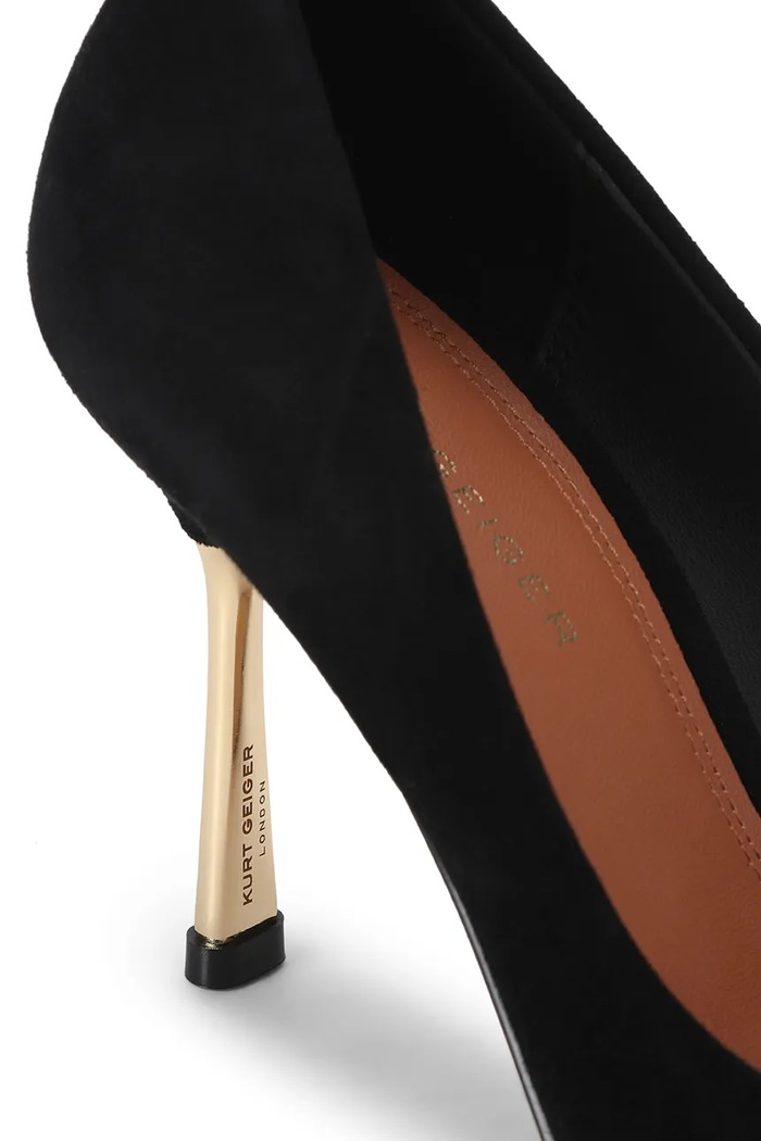 Szpilki zamszowe Bank Court Kurt Geiger London 6149900209 czarny