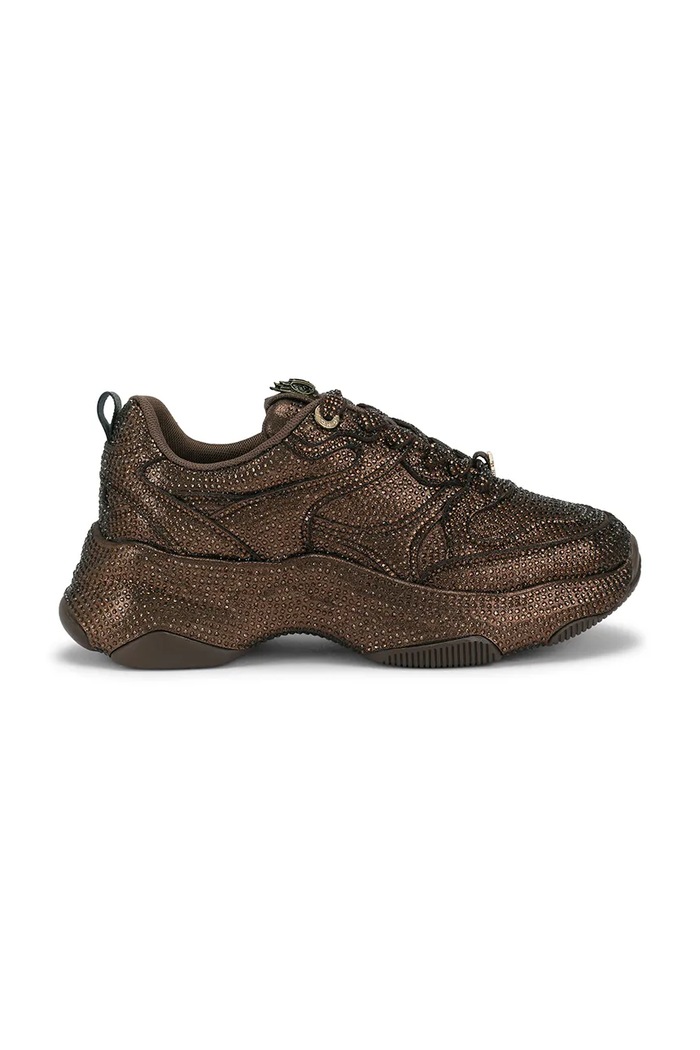 Kurt Geiger London Starlight Runner sneakersy damskie zamszowe brązowy 6149260609