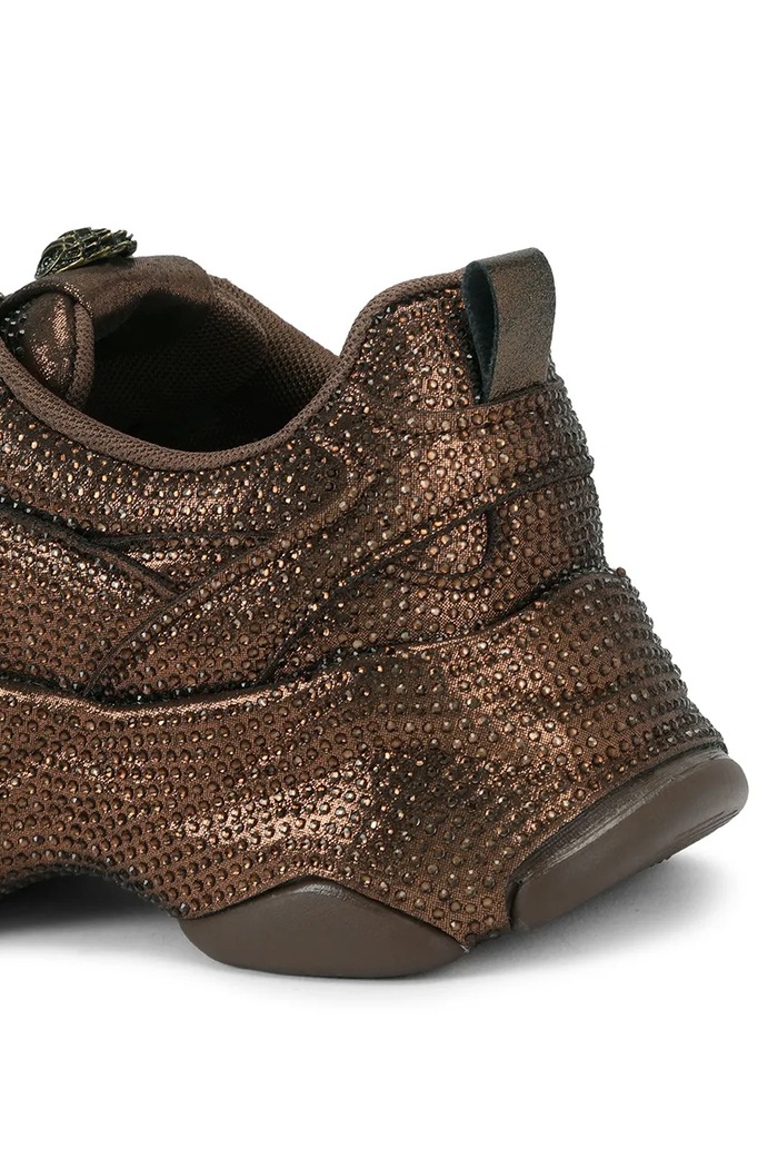Starlight Runner sneakersy damskie zamszowe Kurt Geiger London 6149260609 brązowy