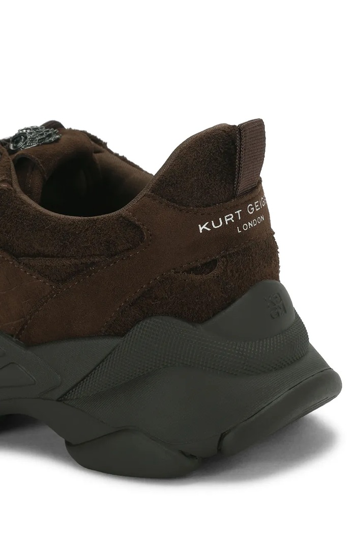 Starlight Runner sneakersy damskie zamszowe Kurt Geiger London 6149231209 brązowy