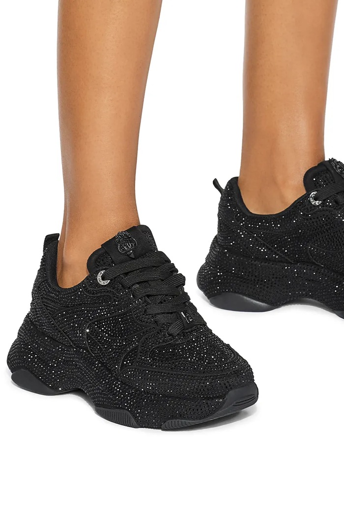 Starlight Runner sneakersy damskie zamszowe Kurt Geiger London czarny 6149200609