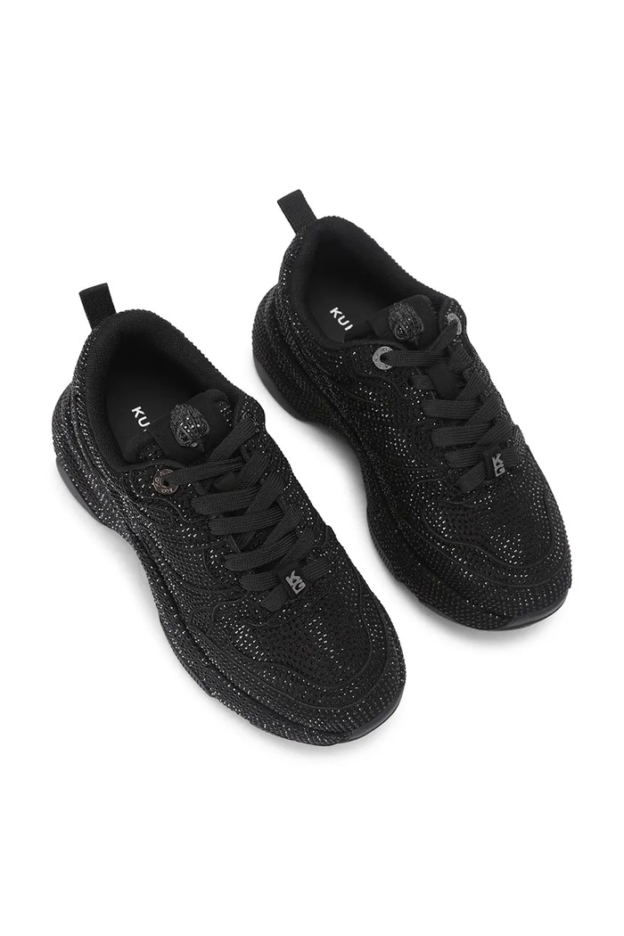 Kurt Geiger London Starlight Runner sneakersy damskie zamszowe 6149200609 czarny AW26