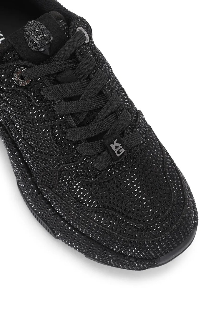 Obuwie Kurt Geiger London Starlight Runner sneakersy damskie zamszowe 6149200609 czarny