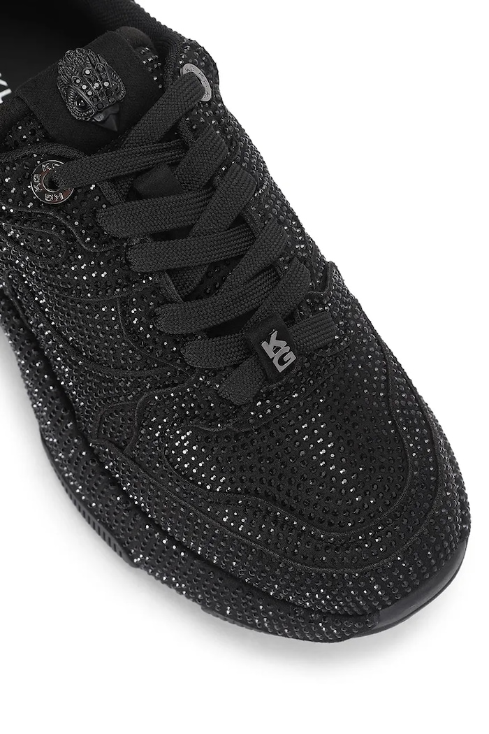 Obuwie Kurt Geiger London Starlight Runner sneakersy damskie zamszowe 6149200609 czarny
