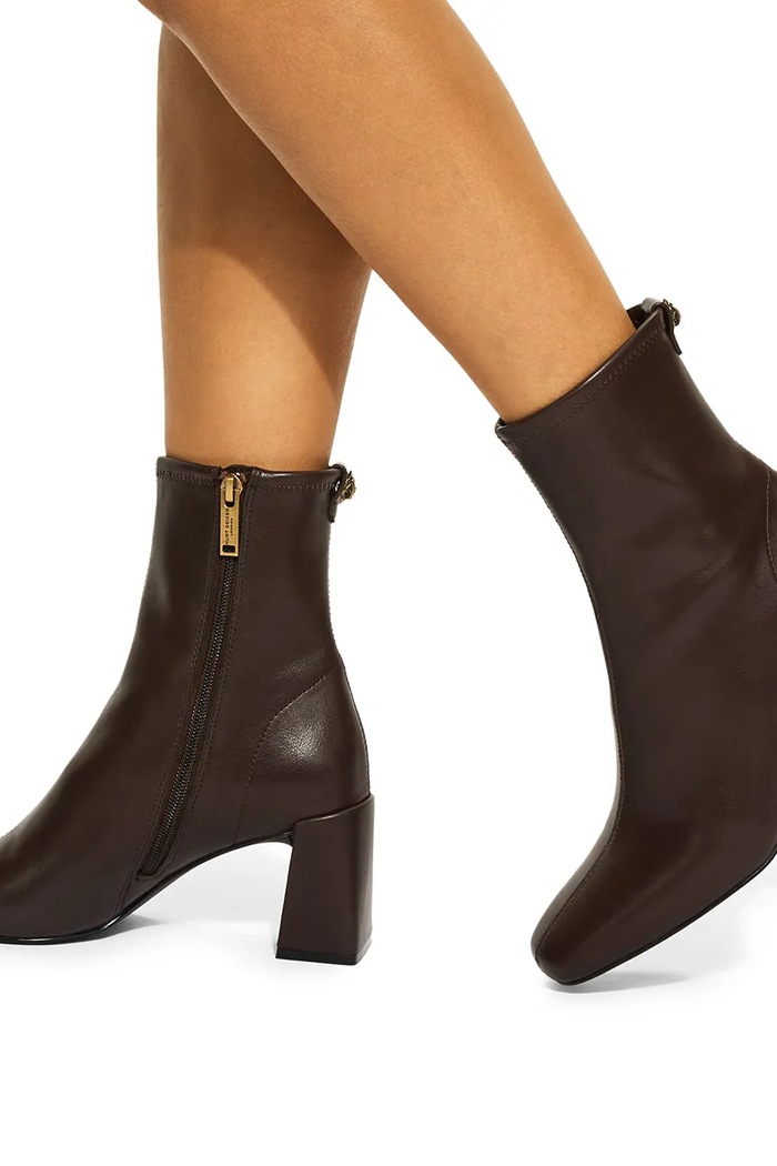 Botki na wysokim obcasie damskie Grove Ankle Boot Kurt Geiger London brązowy 6194831979