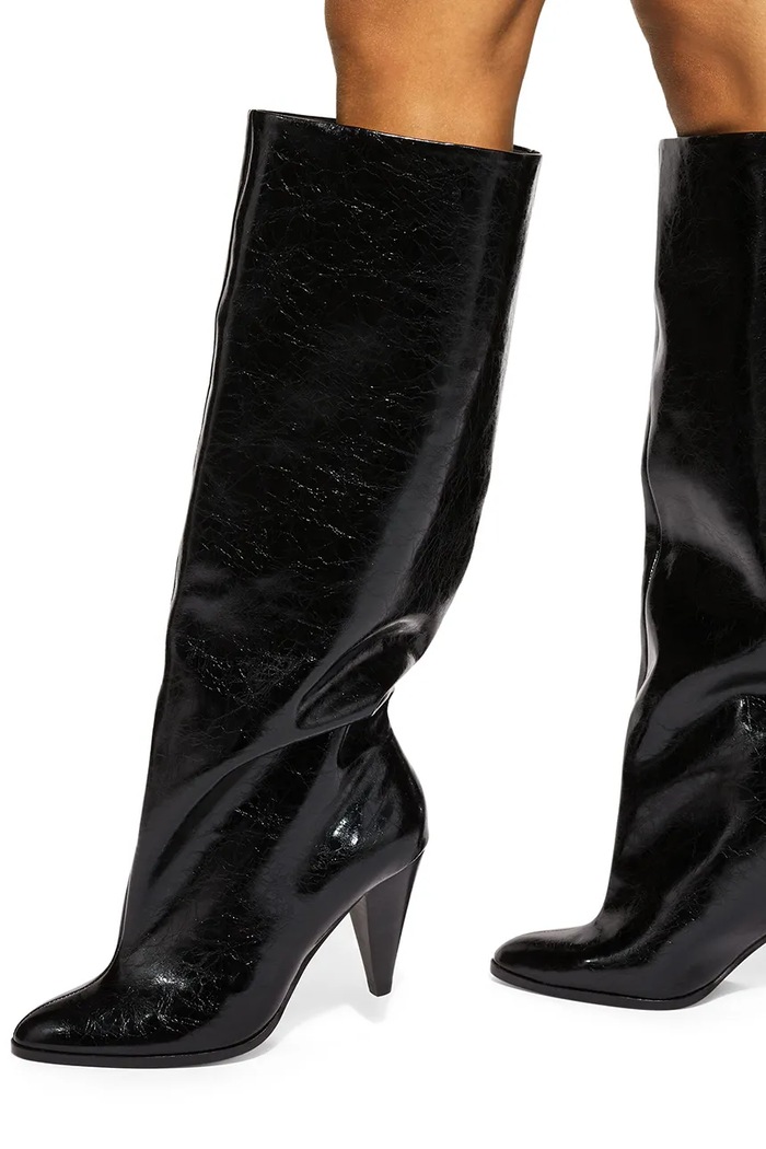 Kozaki damskie zamszowe Lambeth Boot Slouchy Kurt Geiger London czarny 6194300019
