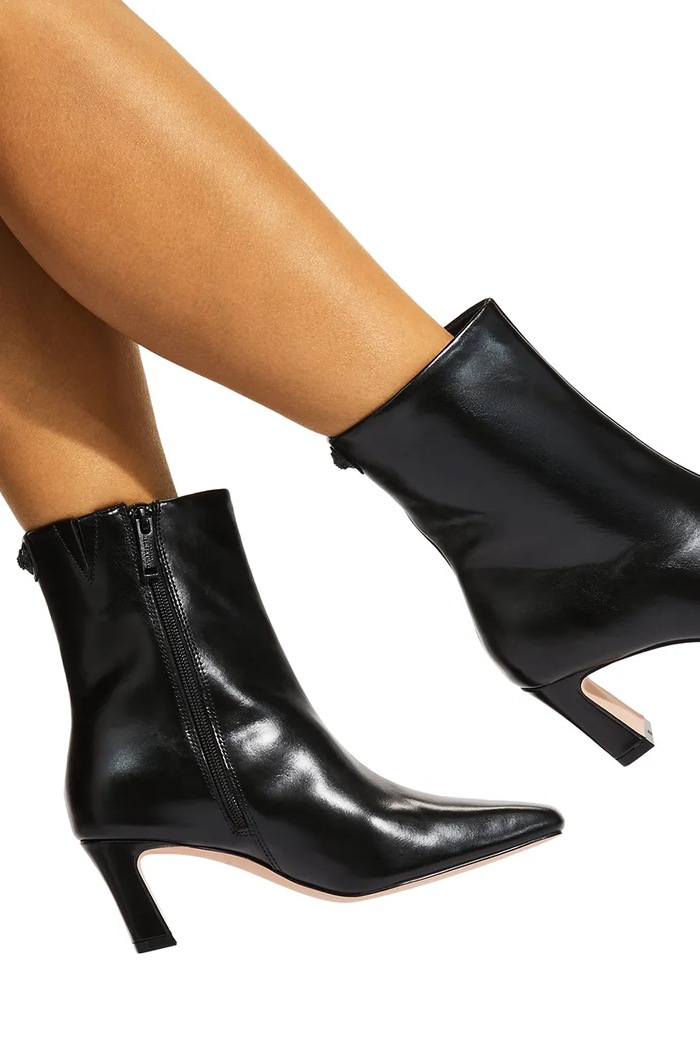 Kurt Geiger London Botki na słupku damskie skórzane Eaton Ankle Boot 6193700109