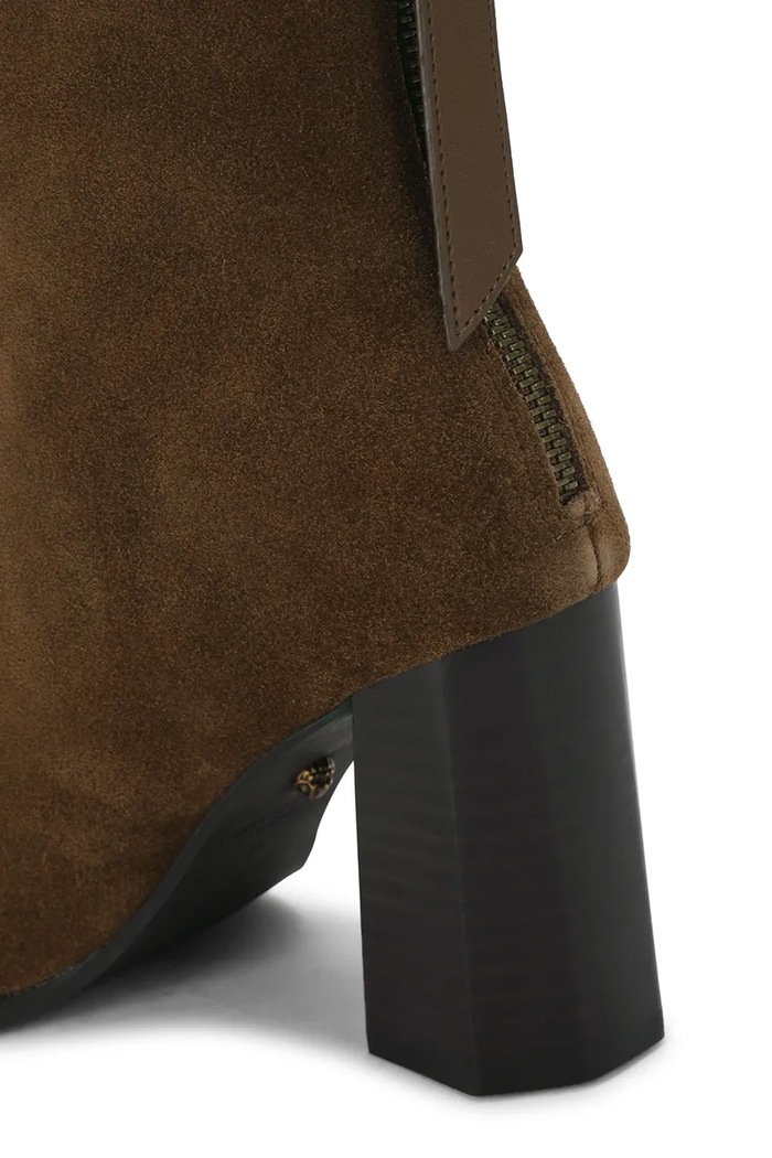 Botki damskie zamszowe Richmond Ankle Boot Kurt Geiger London 6141131209 brązowy