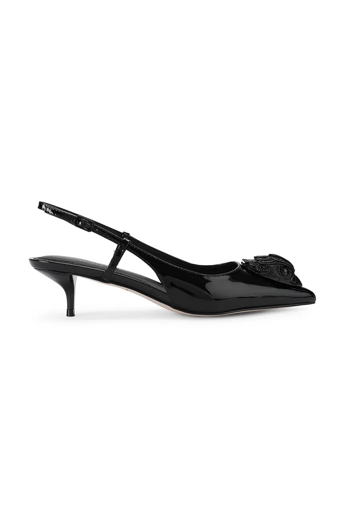 Kurt Geiger London Szpilki skórzane Belsize 40 Sling czarny 6137800309